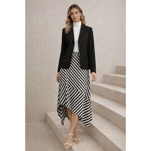 Talbots Womens Petite Blazer Jacket Sz 8P Charcoal Gray Academia Japan Career